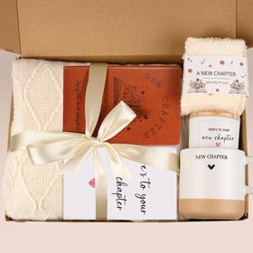 Giftota candle and plush socks creating a calming downtime moment