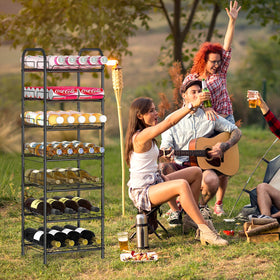 GILLAS customizable divider system allows flexible spacing for different bottle sizes.