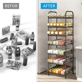 GILLAS pantry-friendly display rack keeps drinks visible and accessible.