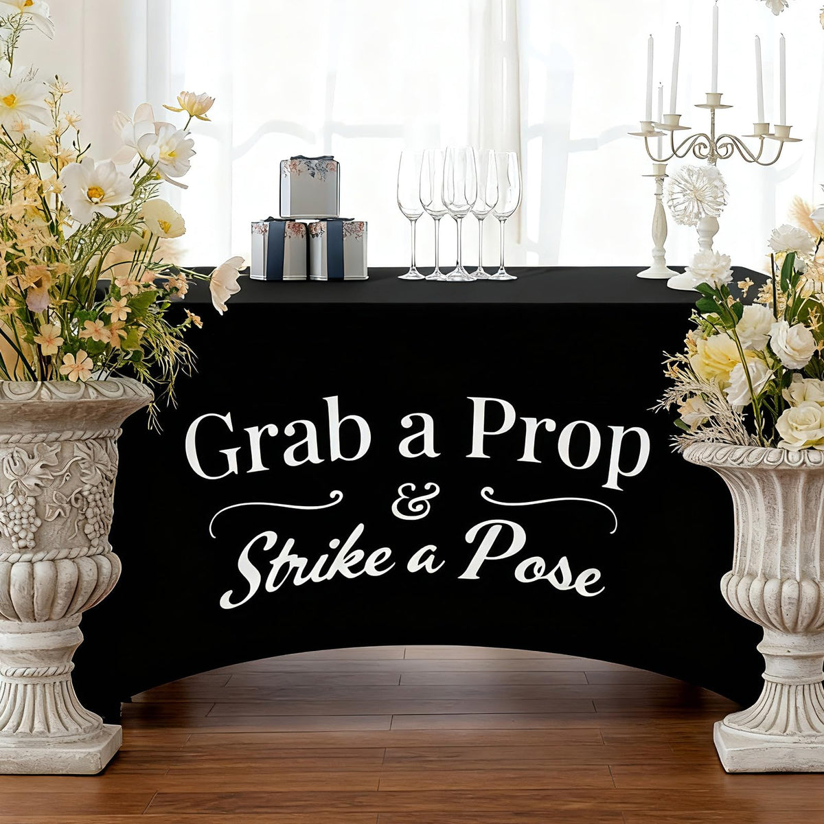 Gilprop soft-texture tablecloth provides a comfortable touch for guests