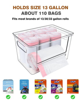 Ginnerella crossbar design prevents bag rolls from slipping.