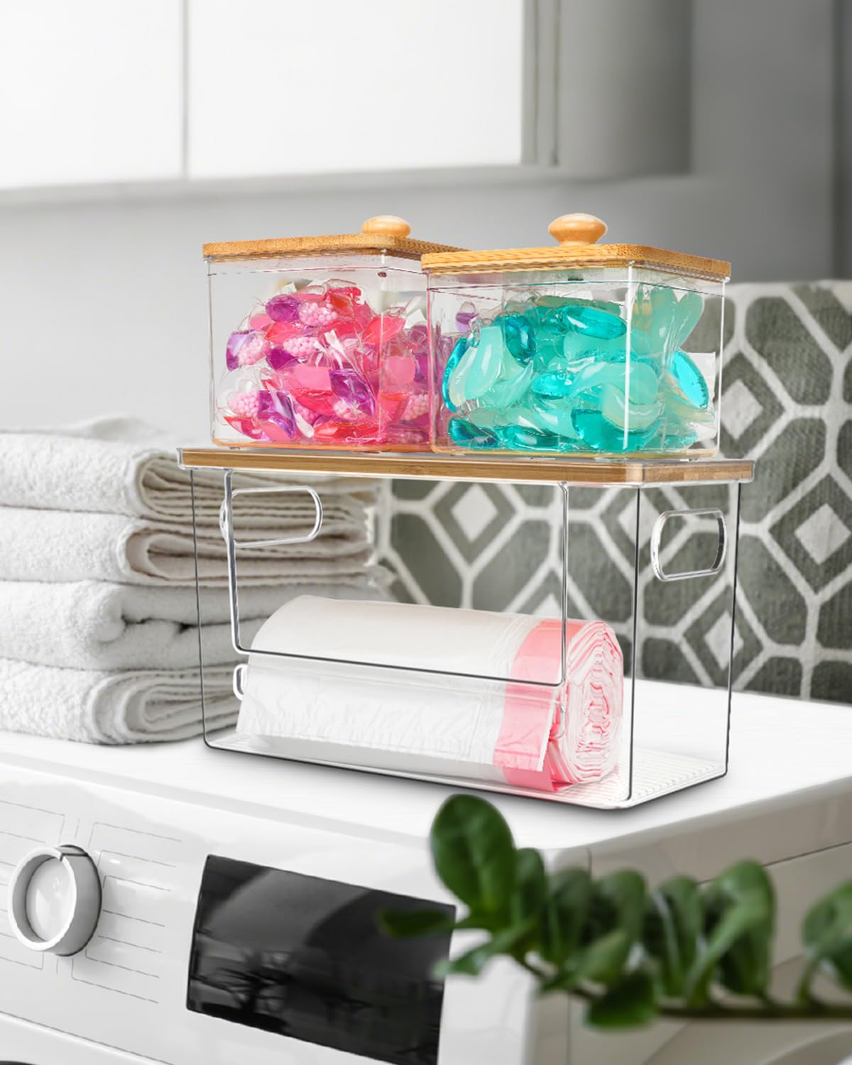 Ginnerella stackable design helps save vertical storage space