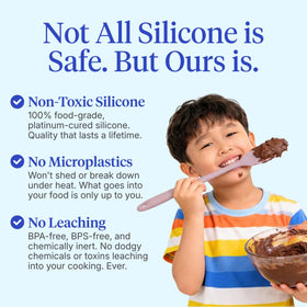 GIR 5-Piece Silicone Utensils Set rose ladle for serving soups and sauces