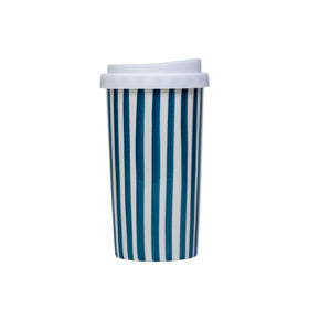 GIROFLIER travel mug with spill-resistant lid prevents leaks during travel.