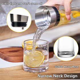 GLASKEY 1200ml capacity carafe, ideal for family use and gatherings.