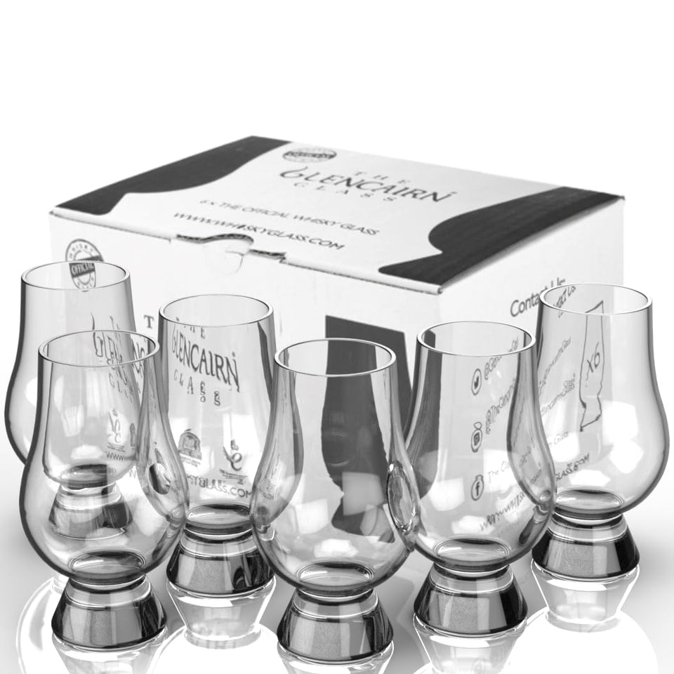 Glencairn whiskey glass trade pack six for gifting and entertaining.