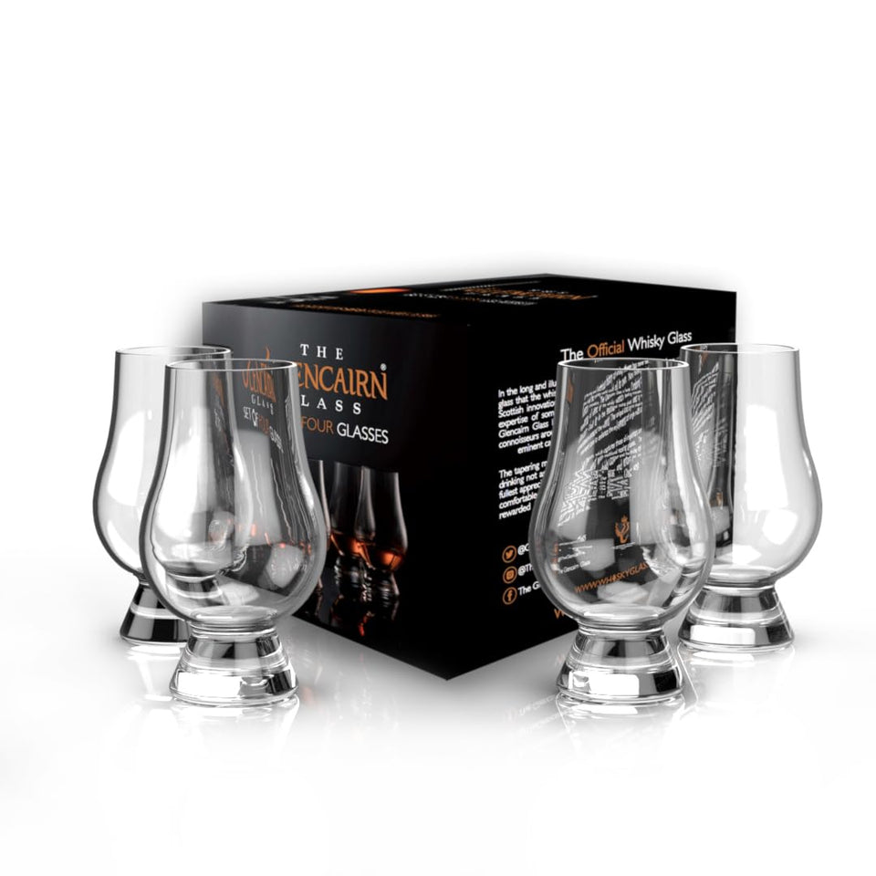 Glencairn whisky glass set of four in gift carton for gifting occasions
