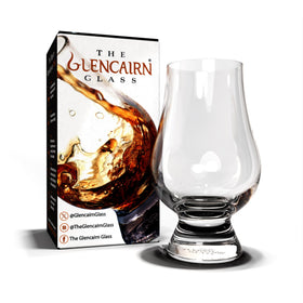 GLENCAIRN whisky glass set of 6 in a gift carton, showcases lead-free crystal clarity for gifting.