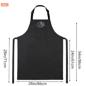 Professional salon-ready Gliitatu apron protects clothes during grooming.