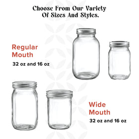 GLING 1-pint canning jar: ideal for preserving veggies and dressings.