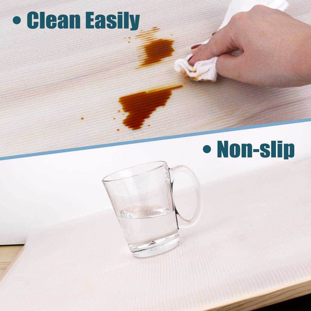 Glomen fridge shelf liner keeps bottles organized and tidy
