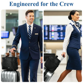 Gloppie Flight Crew Lunch Bag all-black professional look