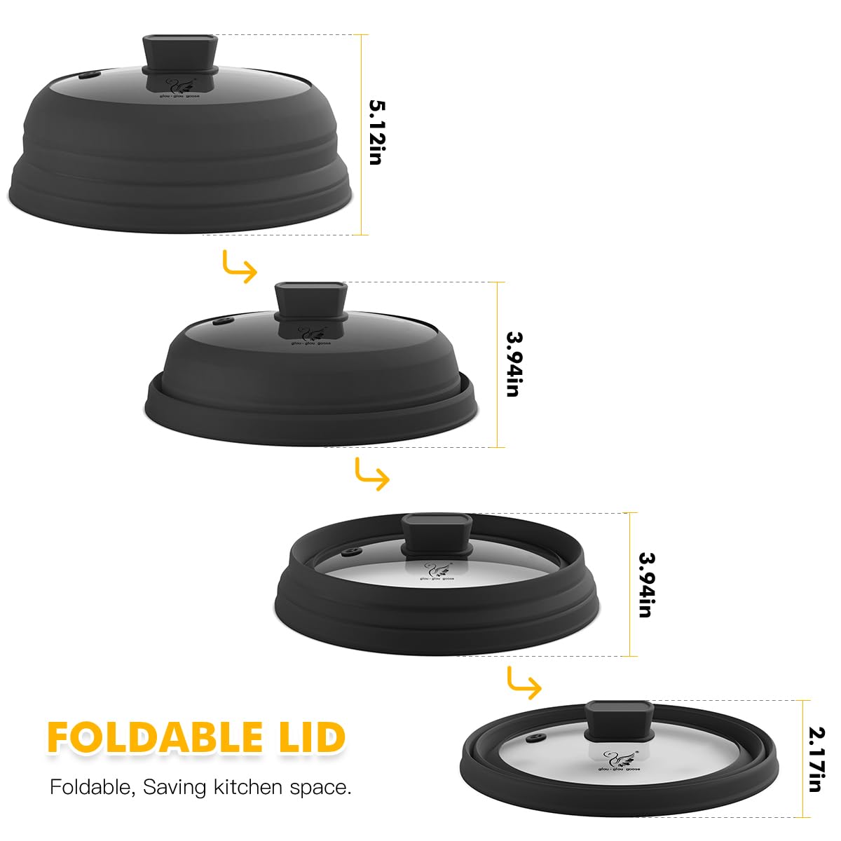 Durable tempered glass body and BPA-free silicone for safe reheating