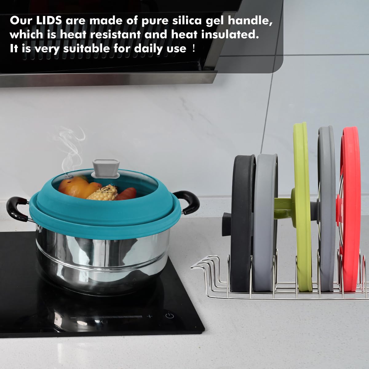 GLOU-GLOU GGG tempered glass BPA-free lid for safe kitchen use