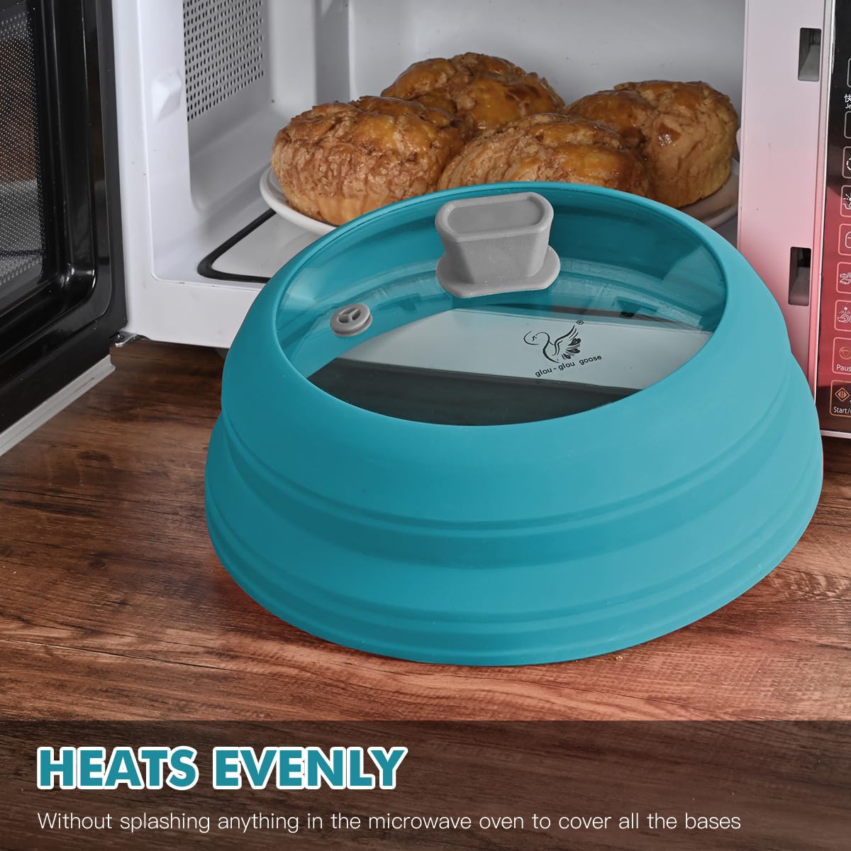 GLOU-GLOU GGG collapsible silicone edge demonstrates flexible, space-saving lid design