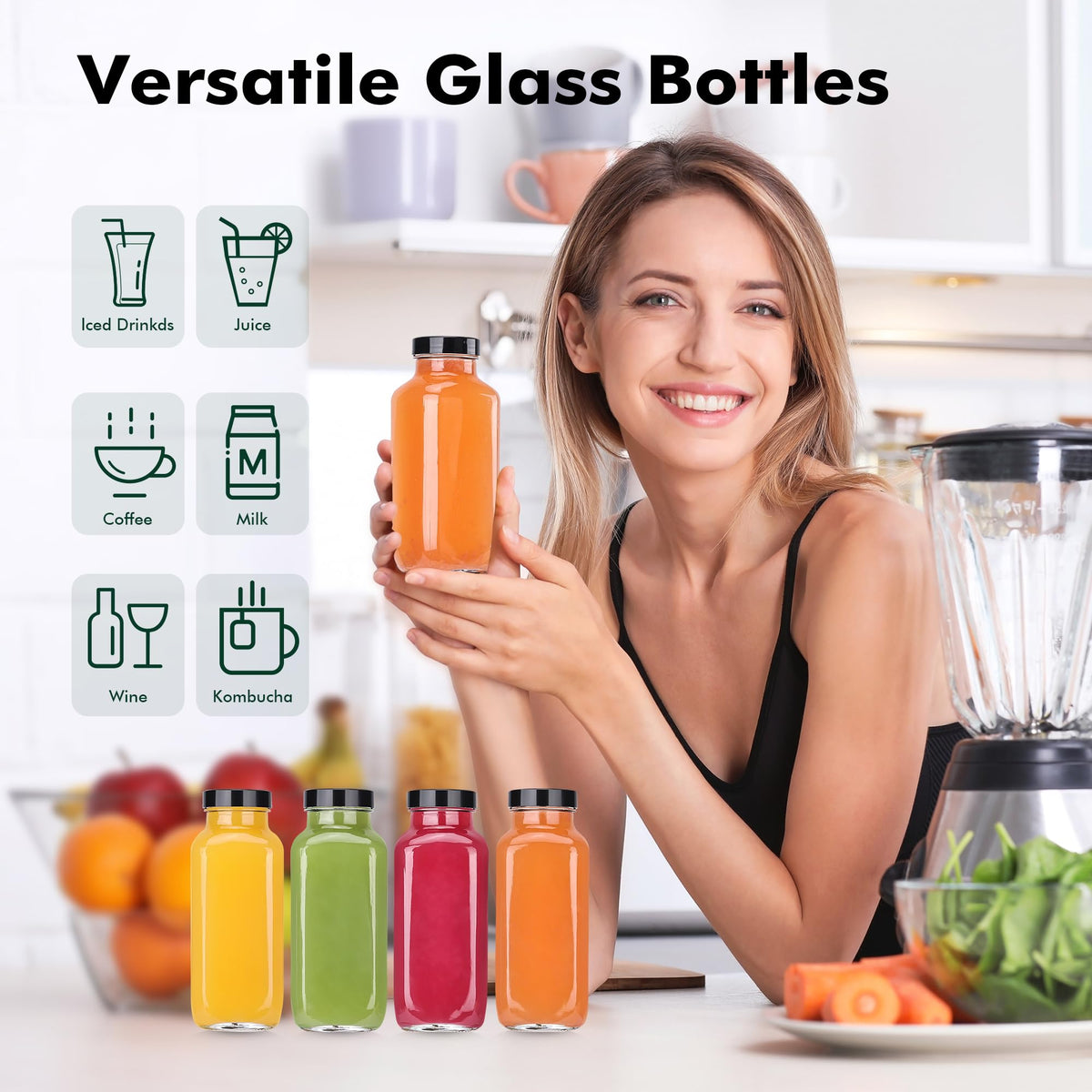 Glxgow black airtight caps showing secure leakproof seal for travel.