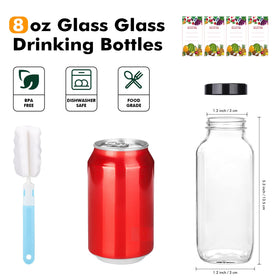 Glxgow wide-mouth bottle opening for easy filling with ginger, syrups, or fruits.