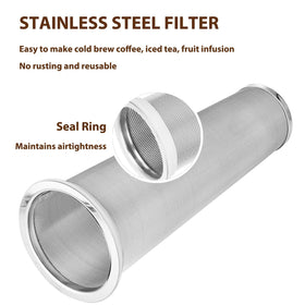 Glyntrof reusable filter cleans quickly for quick, waste-reducing brewing.