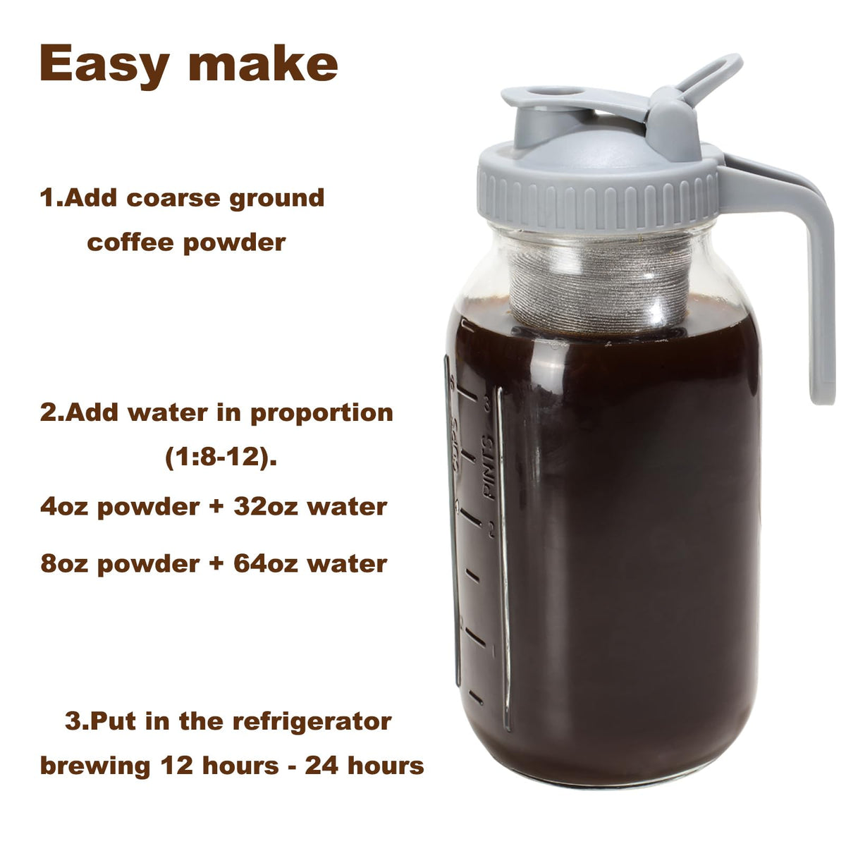 Glyntrof sun tea infuser setup for refreshing infused beverages.