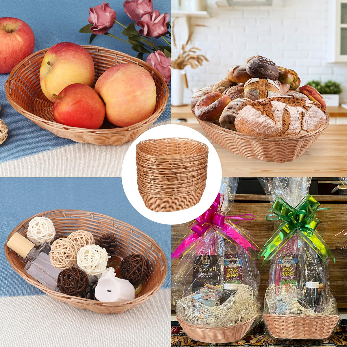 GNIEMCKIN durable poly wicker basket designed for daily use