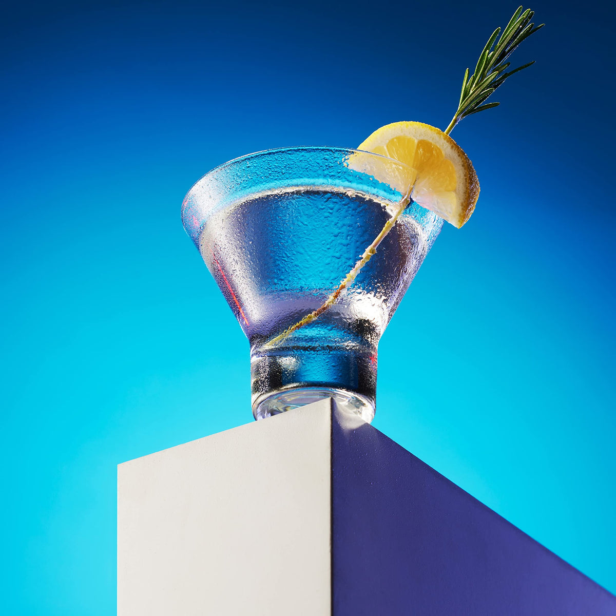 Godinger martini glasses feature a sturdy base for stable, confident serving.