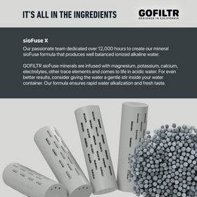 GOFILTR quick refill action makes refreshing water effortless