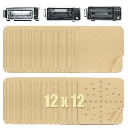 Golden Associate 12x12 parchment liners in front-pack for quick air fryer prep