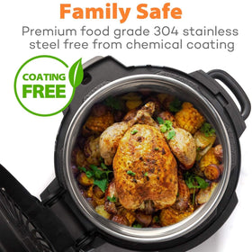 Goldlion inner pot is dishwasher safe for easier cleanup after meals.