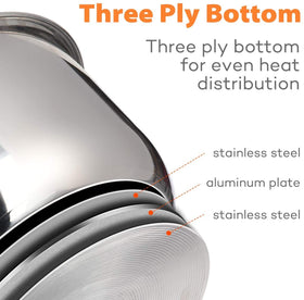Goldlion inner pot with measurement markings for quick, accurate planning.
