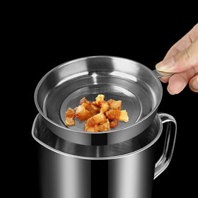 GOLF grease storage container with filter helps capture impurities.