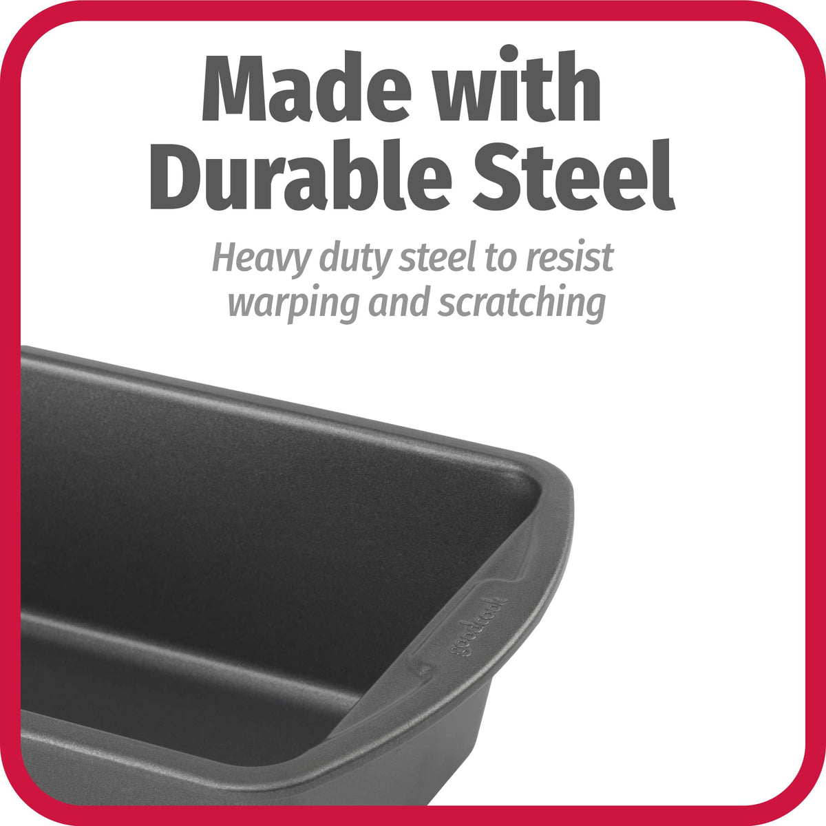 GoodCook gray finish loaf pans add a professional look to the oven