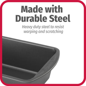 GoodCook gray finish loaf pans add a professional look to the oven