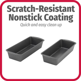 GoodCook heavy-gauge steel loaf pans designed for durability and warp resistance