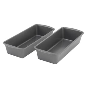 GoodCook loaf pans set of two 13x5 inches with easy-release nonstick coating for cleanup and serving
