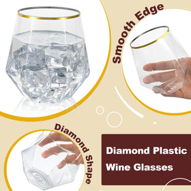 Goodluck 40-pack disposable wine glasses, quick cleanup after gatherings.