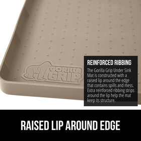 BPA-free silicone mat from GORILLA GRIP safe for family spaces
