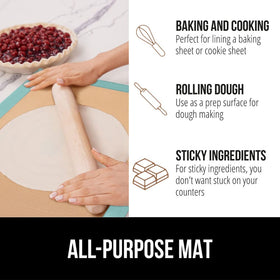 Gorilla Grip chocolate-dipping mat for clean, mess-free dipping and coating.