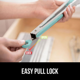 Gorilla Grip dishwasher-safe tongs simplify cleanup after meals.