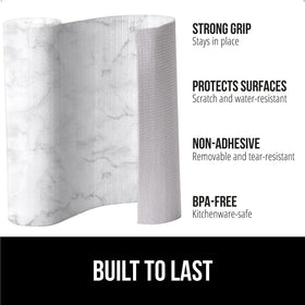 GORILLA GRIP DripGuard drawer organization with a non-adhesive grip keeps items in place.