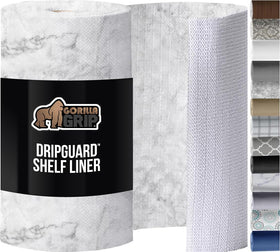 GORILLA GRIP DripGuard marble liner on a shelf provides stable, slip-free protection.