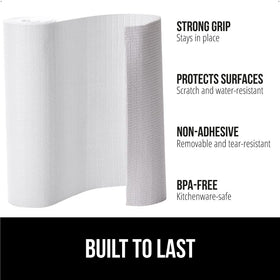 Gorilla Grip DripGuard dual-sided grip liner stays put on shelves