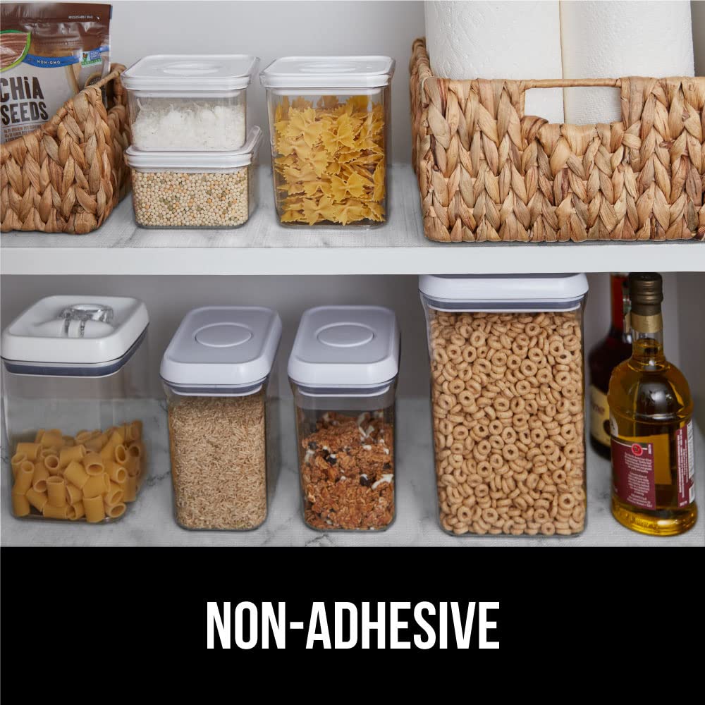 GORILLA GRIP DripGuard non-adhesive top surface easily removable and reusable.