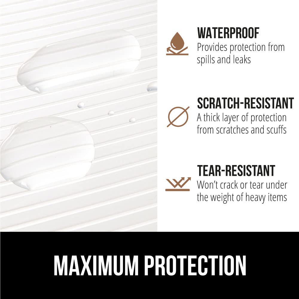 GORILLA GRIP DuraGuard BPA-free liner safe for silverware and glassware.