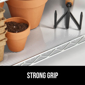 GORILLA GRIP DuraGuard non-adhesive ribbed liner is easy to remove without residue.