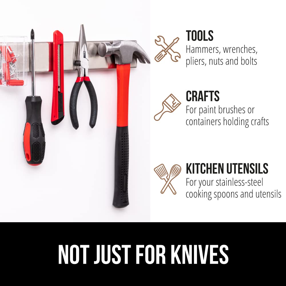 GORILLA GRIP easy-release design for quick, safe knife removal.