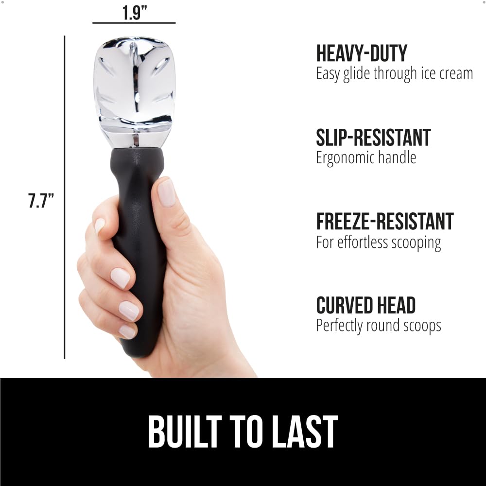 GORILLA GRIP ergonomic and slip-resistant handle for comfortable scooping