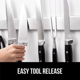 GORILLA GRIP interior kitchen setup with knives neatly organized on the strip