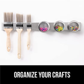 GORILLA GRIP non-adhesive wall strip keeps surfaces clean and organized