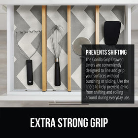 GORILLA GRIP powerGRIP cabinet liner non‑adhesive, residue-free surface