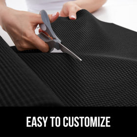 Gorilla Grip PowerGRIP drawer-organization liner keeps cosmetics, tools, and spices neatly in place